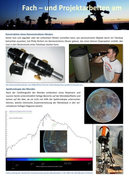 Das SchÃ¼lerlabor Astronomie am Carl-Fuhlrott ... - NaT-Working