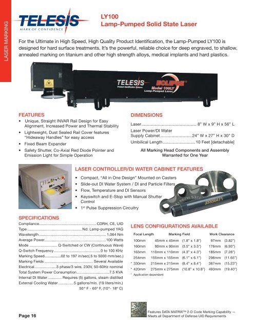 Product Guide - Telesis Technologies, Inc.