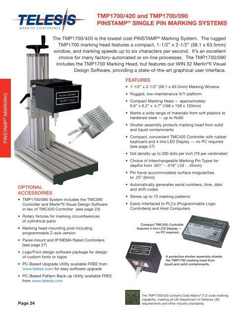 Product Guide - Telesis Technologies, Inc.