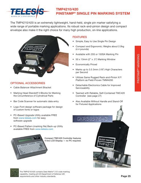 Product Guide - Telesis Technologies, Inc.