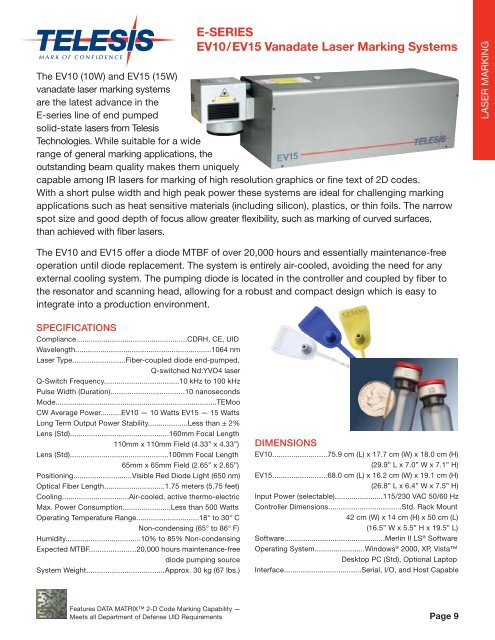 Product Guide - Telesis Technologies, Inc.