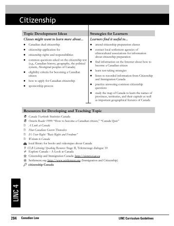 Citizenship LINC 4 - Settlement.org