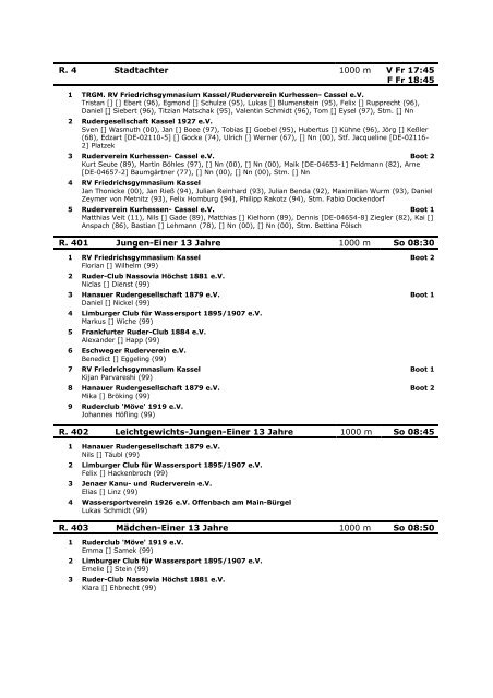 20.05.2012 in Kassel - kasseler regattaverein eV