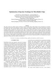 Optimization of Injection Technique for Microfluidic Chips