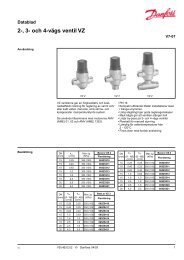 2-, 3- och 4-vÃ¤gs ventil VZ - Danfoss VÃ¤rme