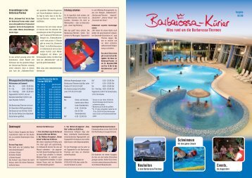 Ausgabe 02/09 (PDF, 8.3MB) - Barbarossa-Thermen