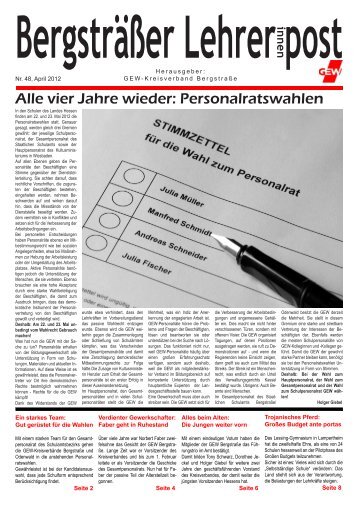 Rund um die Personalratswahlen - GEW Bergstraße