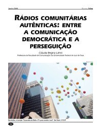 rÃ¡dios comunitÃ¡rias autÃªnticas: entre a comunicaÃ§Ã£o ... - Adusp