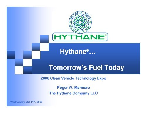 Hythane - Low Carbon Fuels Conference Series