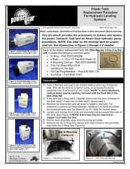 Plastic Tank Replacement Procedure For Hydraulic ... - Power Gear