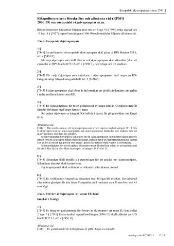 TFH V:1 Import- och exportfÃƒÂ¶reskrifter - Tullverket