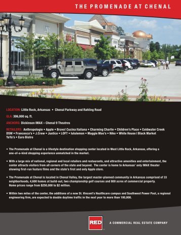 The Promenade at Chenal Leasing Brochure.cdr - Red ...