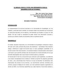 EL MANUAL PARA EL TUTOR, UNA HERRAMIENTA PARA EL ...