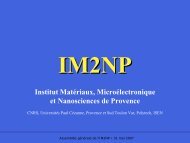 Les dÃ©partements et leurs Ã©quipes - IM2NP