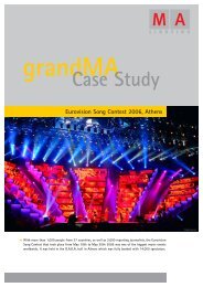 grandMA Case Study Eurovision Song Contest 2006 ... - MA Lighting