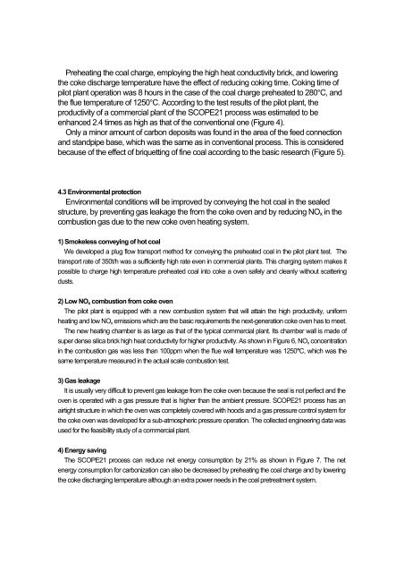 Development of New Cokemaking Process, SCOPE21