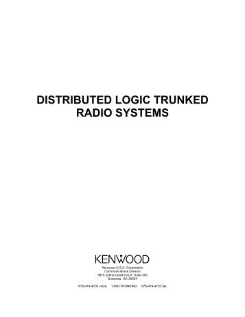 DISTRIBUTED LOGIC TRUNKED RADIO SYSTEMS - Lauttamus ...