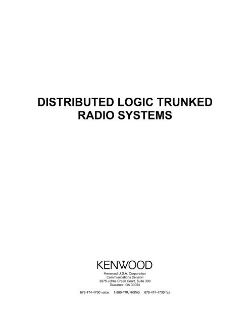 DISTRIBUTED LOGIC TRUNKED RADIO SYSTEMS - Lauttamus ...