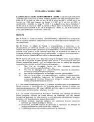 RESOLUÃÃO nÂº 050/2005 - Conselho Estadual do Meio Ambiente