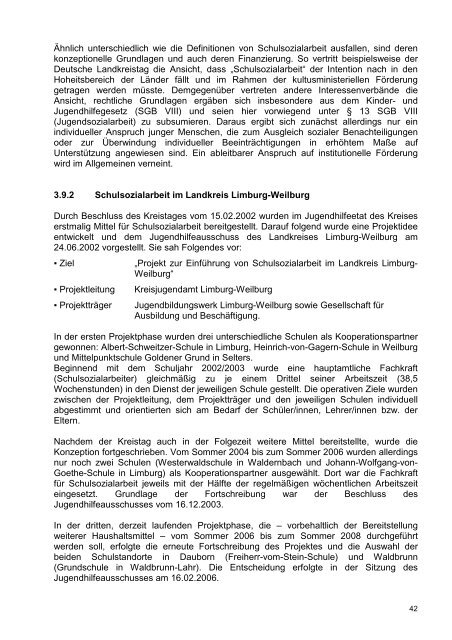 Schulentwicklungsplan - Landkreis Limburg-Weilburg