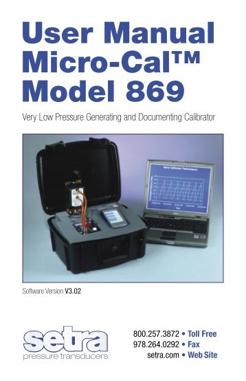 User Manual Micro-Calâ¢ Model 869 - Dipl.ing. Houm AS