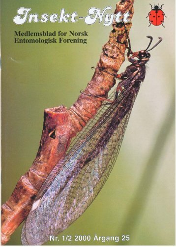 Insekt-Nytt Ã¢Â€Â¢ 25 - Norsk entomologisk forening