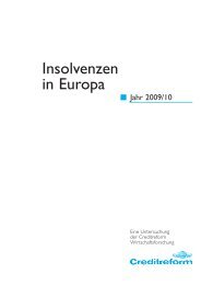 Insolvenzen in Europa 2009-10 (deutsch) - Creditreform Berlin