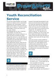 Reconciliation service - Cafod