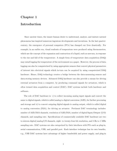 Chapter 1 Introduction - Mechatronics