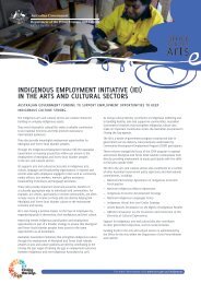 Indigenous Employment Initiative (IEI) in the arts ... - Office for the Arts