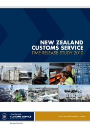 New Zealand Customs Service Time Release Study 2010