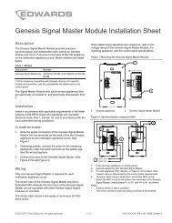 Genesis Signal Master Module Installation Sheet - Edwards Signaling