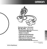 Instruction Manual - Omron Healthcare