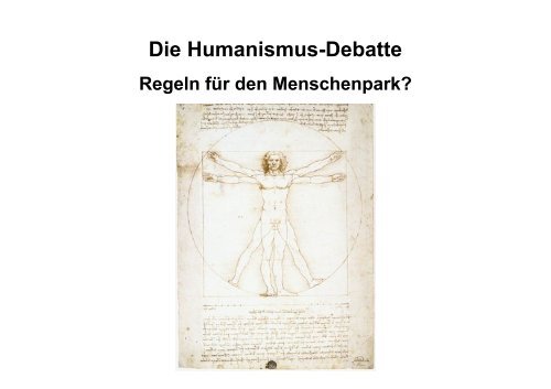 Die Humanismus-Debatte Sloterdijk