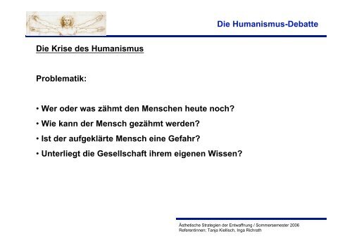 Die Humanismus-Debatte Sloterdijk