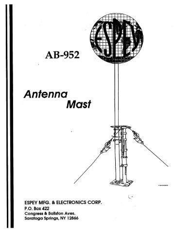 AB-952 Antenna Mast - KG4JJH