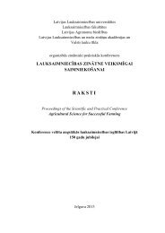 krÄuma (proceedings) pdf - Latvijas LauksaimniecÄ«bas universitÄte