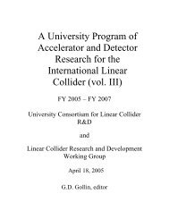 A University Program of Accelerator and Detector Research for the ...