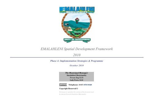 Emalahleni Rural SDF_Phase 4.pdf - Provincial Spatial ...