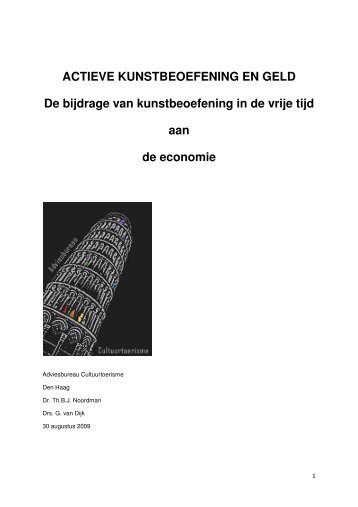 ACTIEVE KUNSTBEOEFENING EN GELD De bijdrage van ...