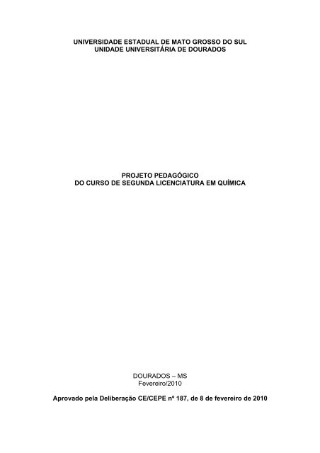 PP QuÃ­mica - segunda lic 24 02 2010 - Universidade Estadual de ...