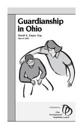 Guardianship in Ohio - Ohio Developmental DisABILITIES Council