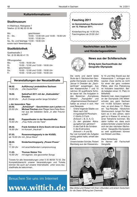 Neustädter Anzeiger Neustädter Anzeiger - Neustadt in Sachsen