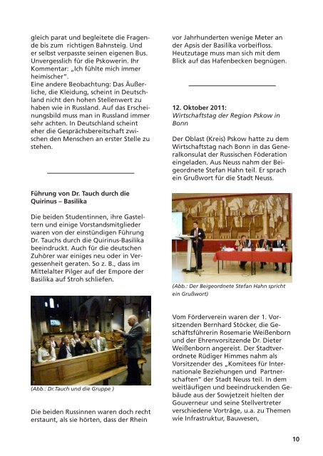 Information Nr.28 - Verein zur FÃ¶rderung der StÃ¤dtepartnerschaft ...