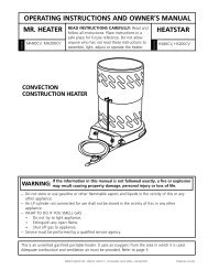 operating instructions and owner's manual mr. heater heatstar