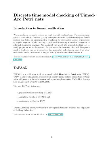 Discrete time model checking of Timed- Arc Petri nets