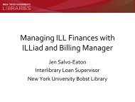 Managing ILL Finances with ILLiad and Billing Manager
