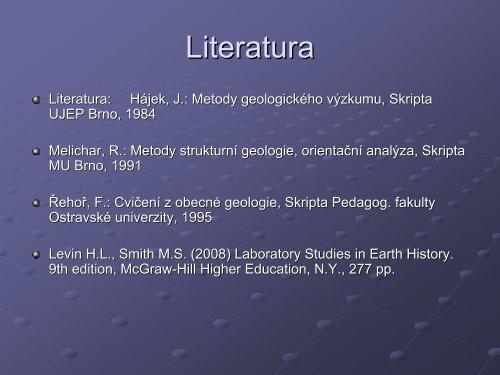 ZÃ¡klady geologickÃ©ho mapovÃ¡nÃ­ - Katedra geologie UP