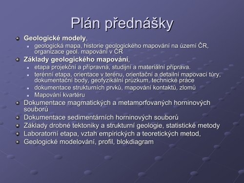 ZÃ¡klady geologickÃ©ho mapovÃ¡nÃ­ - Katedra geologie UP