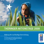 THÜRINGER AKTIONSTAGE 2009 - Dekade Thüringen